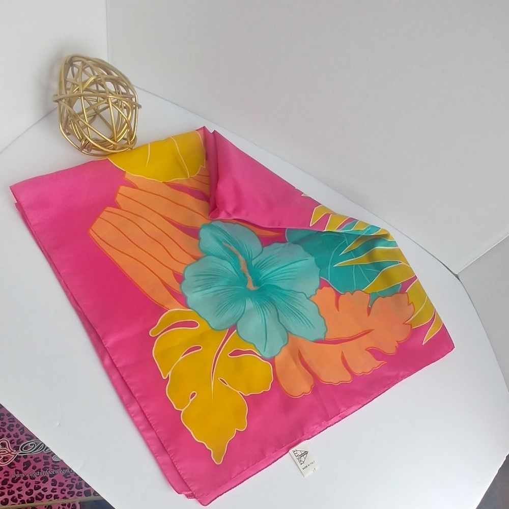 Vintage Colorful Scarf Alyssa Made in Italy